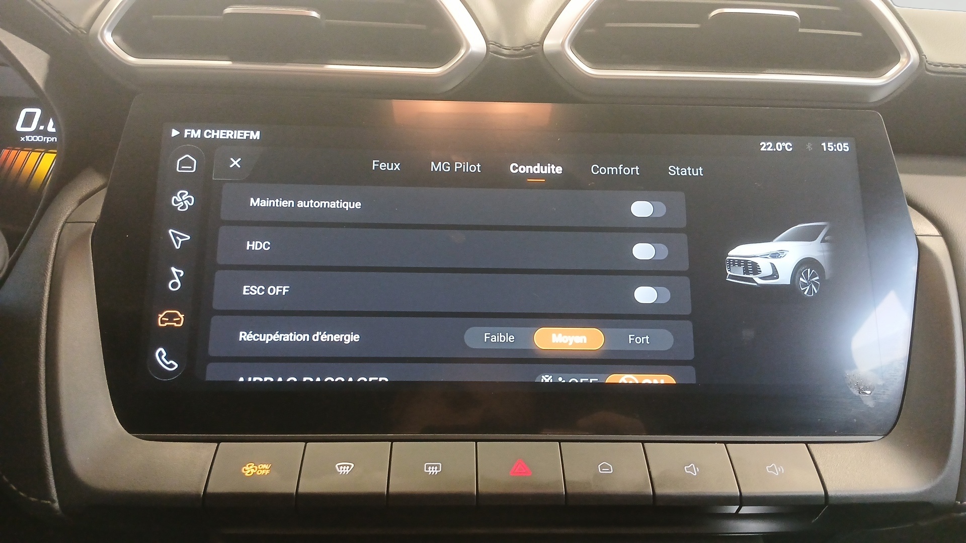 MG ZS 1.5 L Hybrid+ 197 ch Luxury
