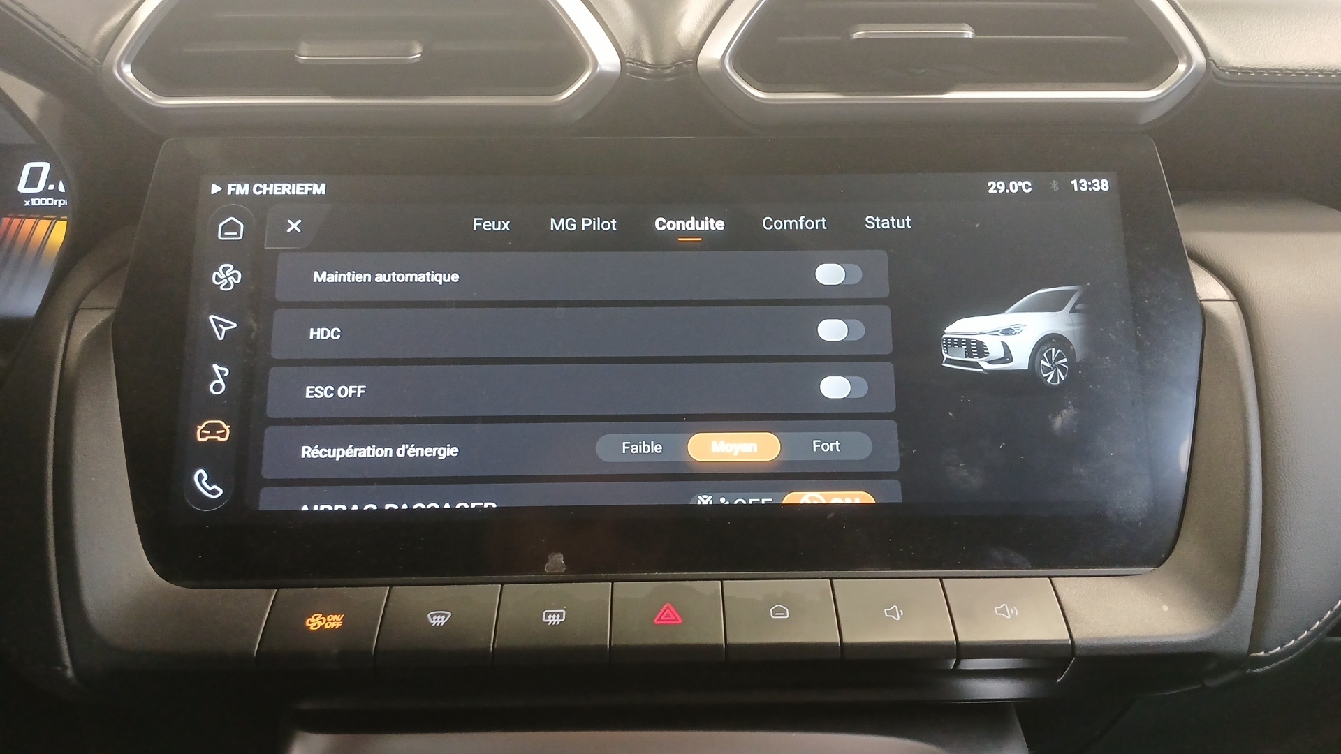 MG ZS 1.5 L Hybrid+ 197 ch Luxury
